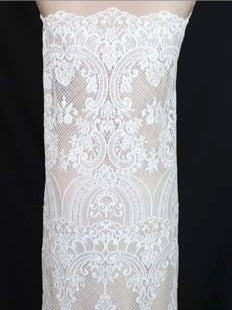 Dentelle Guipure en Séquins Ivoire - LB4002
