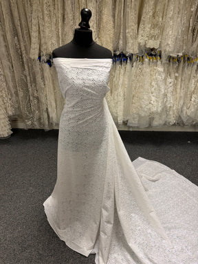 Coton brodé blanc - EB6001