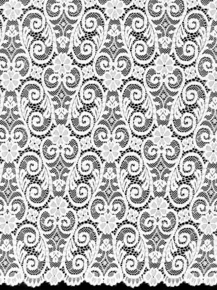 Dentelle extensible ivoire - LB7005