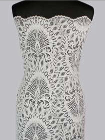 Dentelle extensible ivoire - LB7006