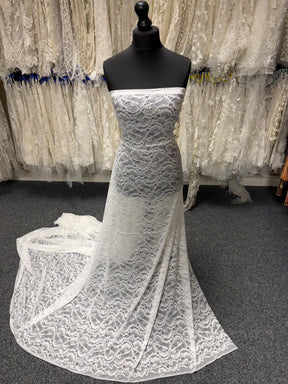 Dentelle extensible ivoire clair - LB7008