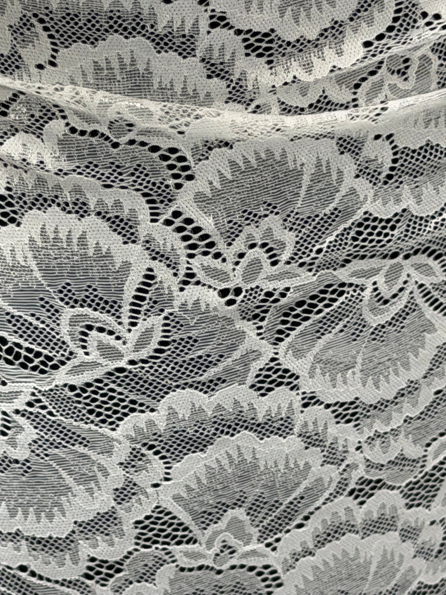 Dentelle extensible ivoire clair - LB7008