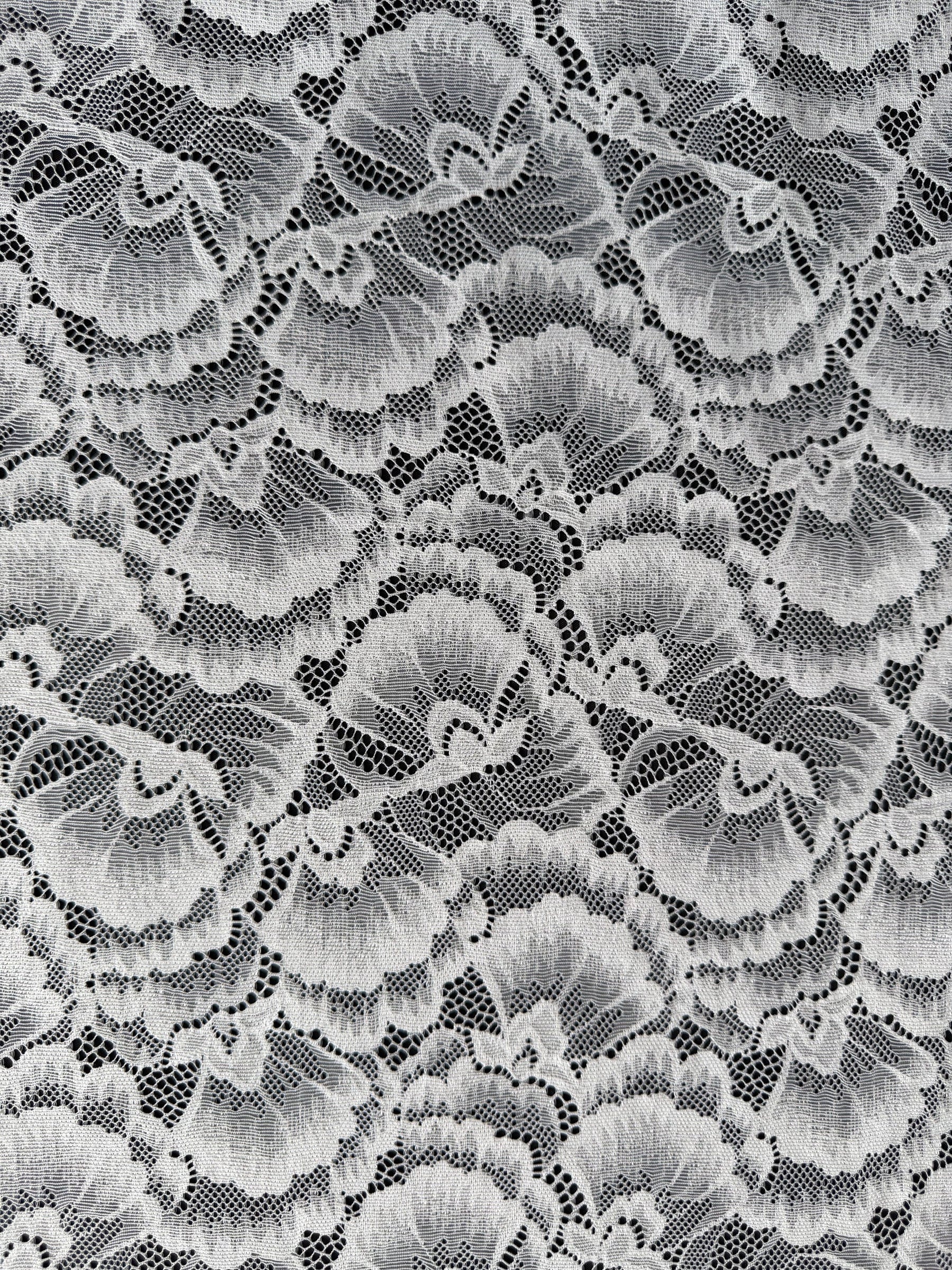 Dentelle extensible ivoire clair - LB7008