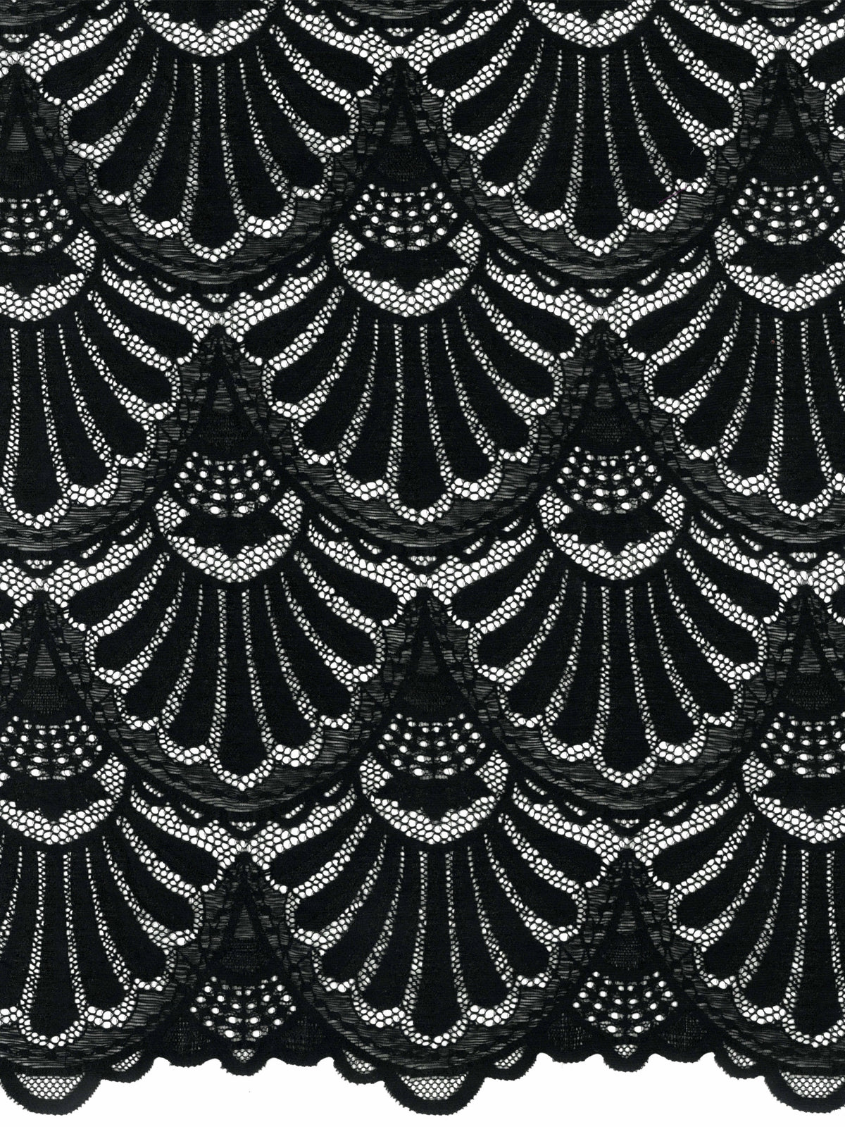 Dentelle extensible noire - LB7009