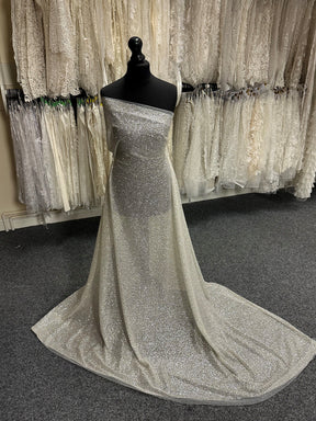 Tulle pailleté ivoire - Leigh
