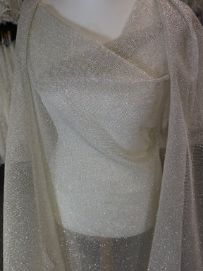 Dentelle Pailletée Ivoire - Lattenzo