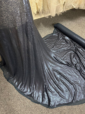 Tulle à paillettes bleu marine - Légal