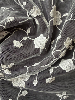Dentelle française brodée ivoire - Layne