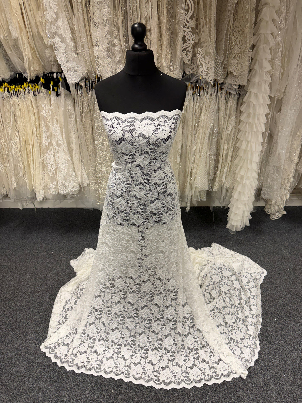 Dentelle extensible ivoire - LB7004