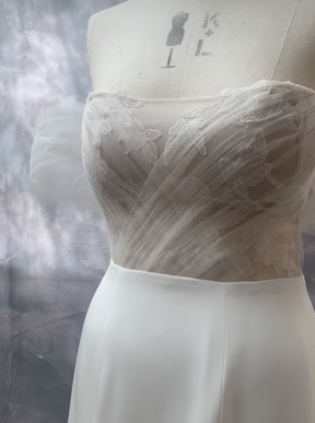 Dentelle Brodée Ivoire - Alhambra