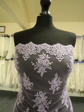 Dentelle à cordon lilas - Janis.