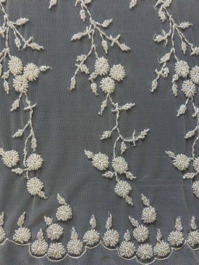 Dentelle Perlée Ivoire - Lourdes