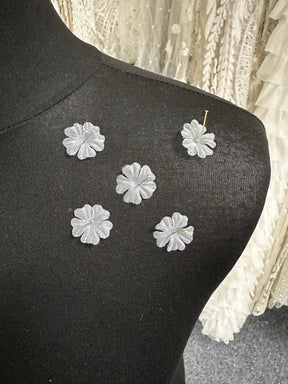 Ivory Eco Georgette Flowers - MM0040 (Bag of 144)