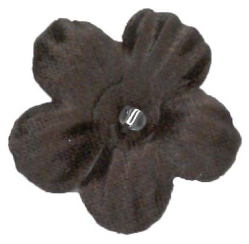 Fleurs en satin chocolat - M10 (Sachet de 144)