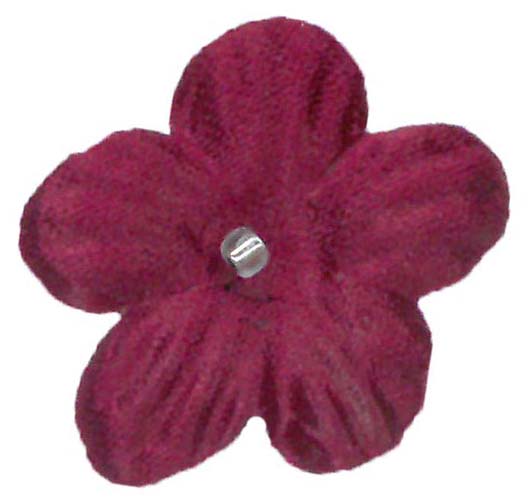 Fleurs en satin couleur vin clair - M10 (sachet de 144)