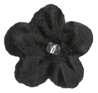 Fleurs noires découpées au laser - M11 (Sachet de 144)