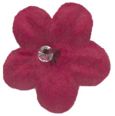 Fleurs découpées au laser couleur vin clair - M11 (Sachet de 144)