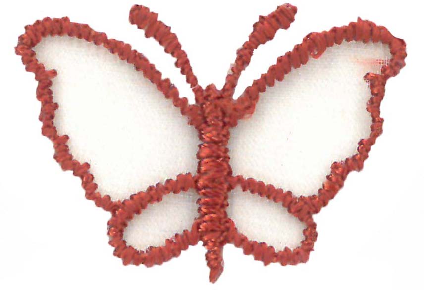 Applique papillon orange brûlé - M1