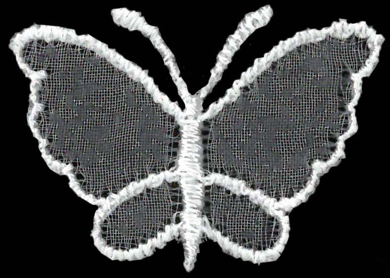 Applique papillon blanc - M1