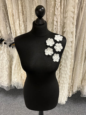 Ivory Eco Satin Flowers - MM0039 (Bag of 144)