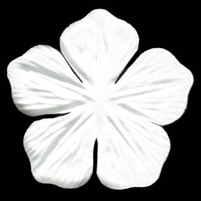 Fleur découpée au laser blanc hivernal - MM0029 (Paquet de 144)