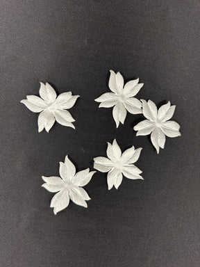 Pale Ivory Eco 6 Petal Flowers - MM0034 (Bag of 144)