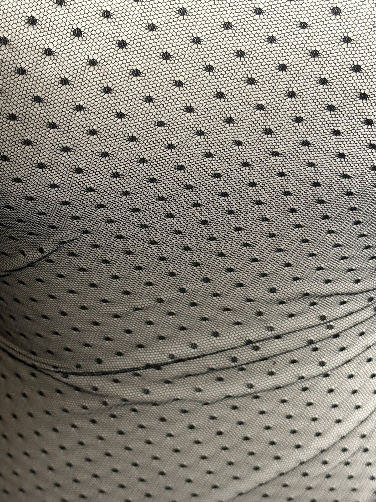 Tulle à pois noirs - Madelaine (CF)