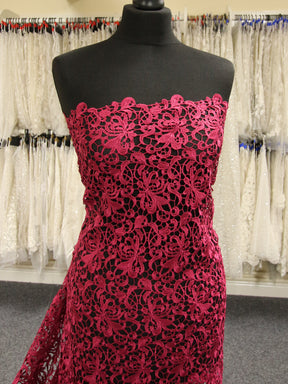 Dentelle Guipure Magenta - Reese