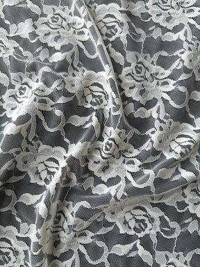 Dentelle extensible ivoire Raschel – Matina