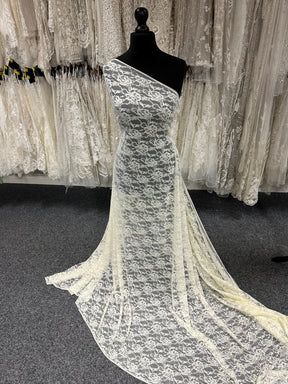 Dentelle extensible ivoire Raschel – Matina