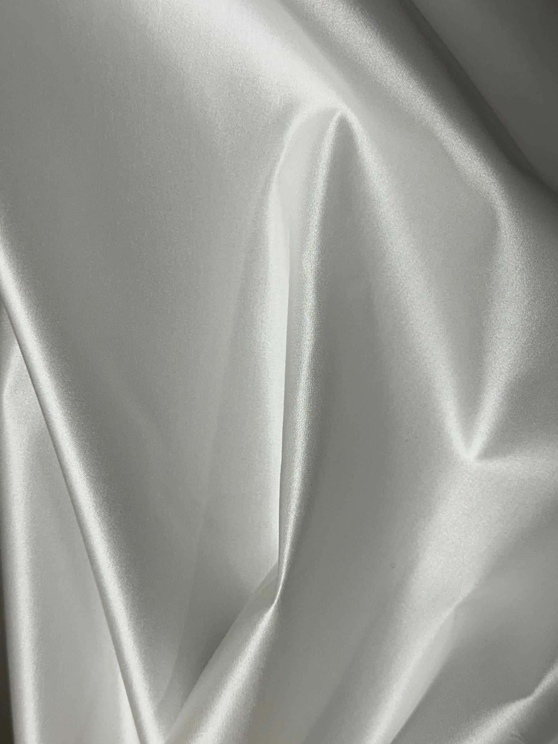 Satin en mélange de coton biologique ivoire - PH1005