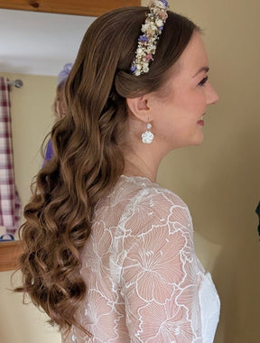 Dentelle brodée ivoire - Monique