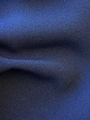 Navy Heavyweight Stretch Satin - Diorama