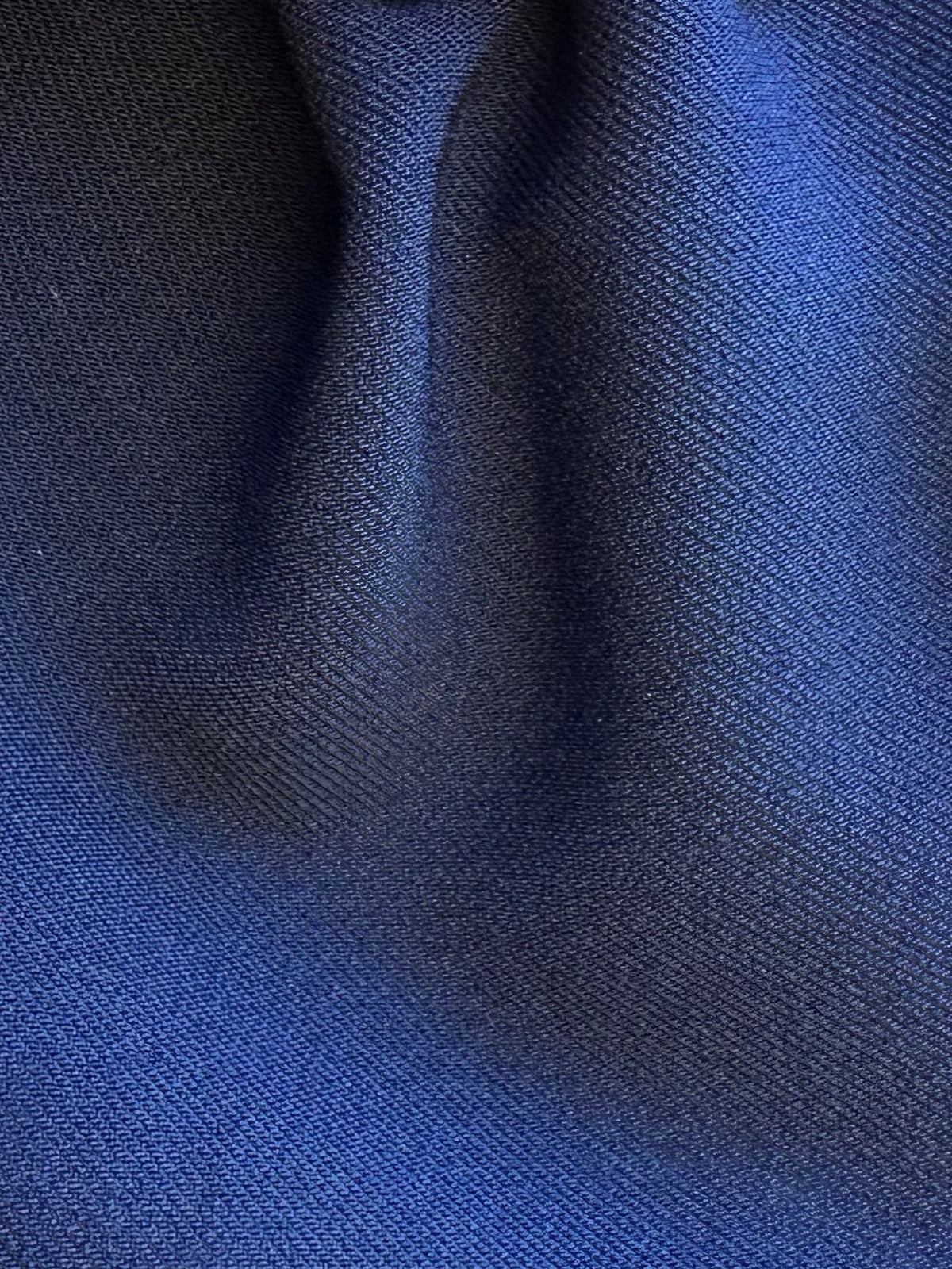 Navy Heavyweight Stretch Satin - Diorama