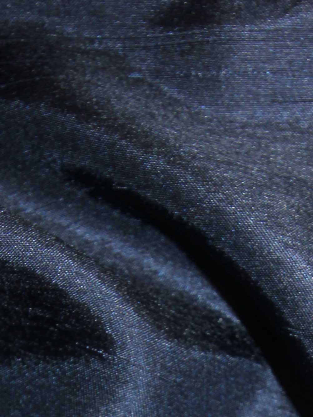 Dupion en satin de polyester bleu marine - Clarté