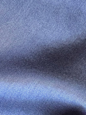 Navy Polyester Satin - Family