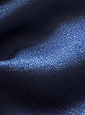 Satin de polyester bleu marine - Japon