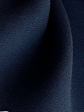 Crêpe de polyester bleu marine - Portugal