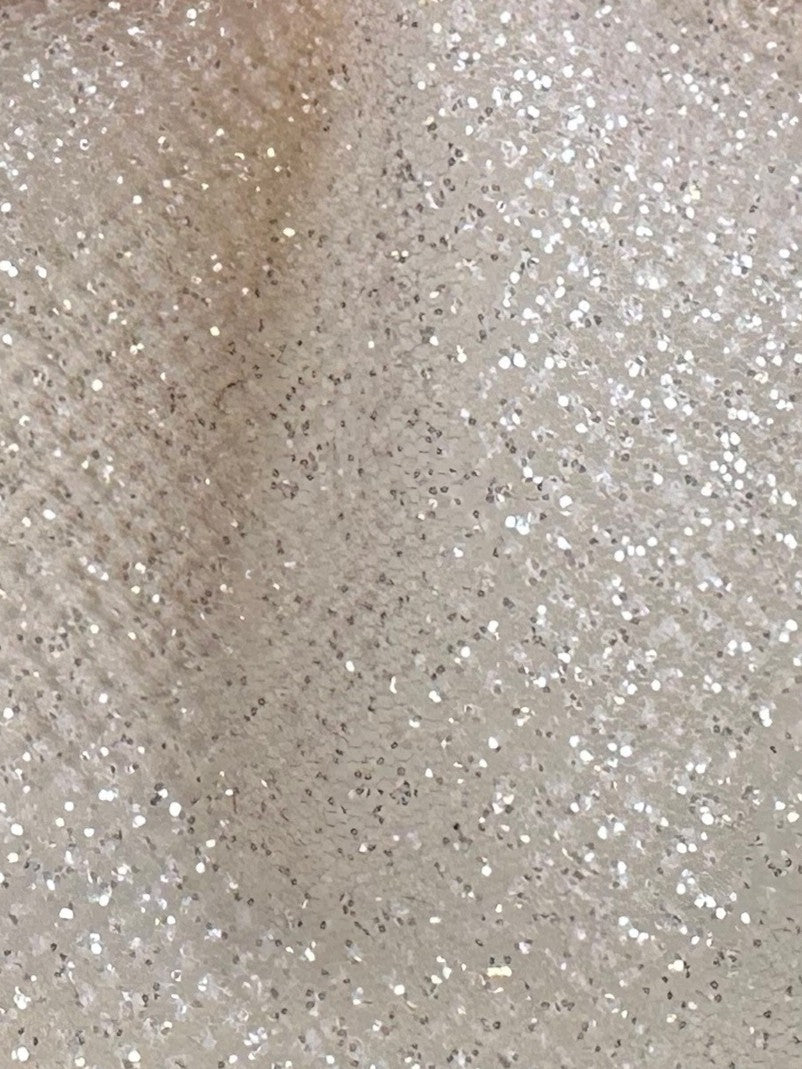 Tulle noir pailleté - Brillant