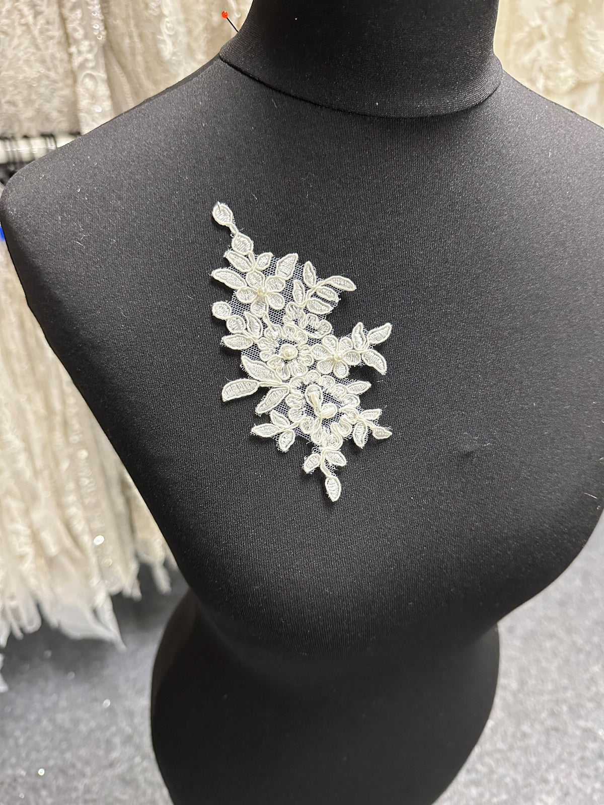 Applique en dentelle cordée ivoire - Optimisme