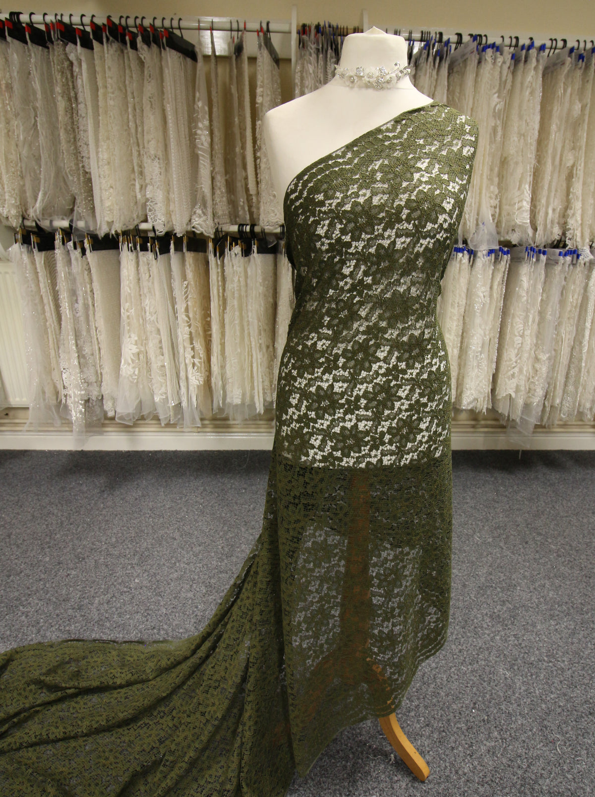 Dentelle cordon olive - Shannon