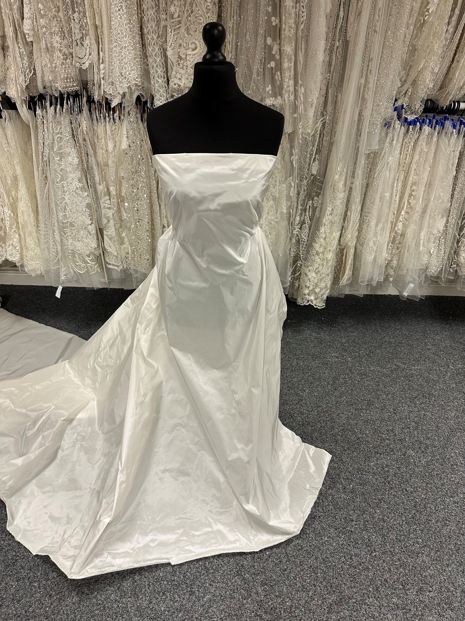 Taffetas de soie ivoire - Ollie