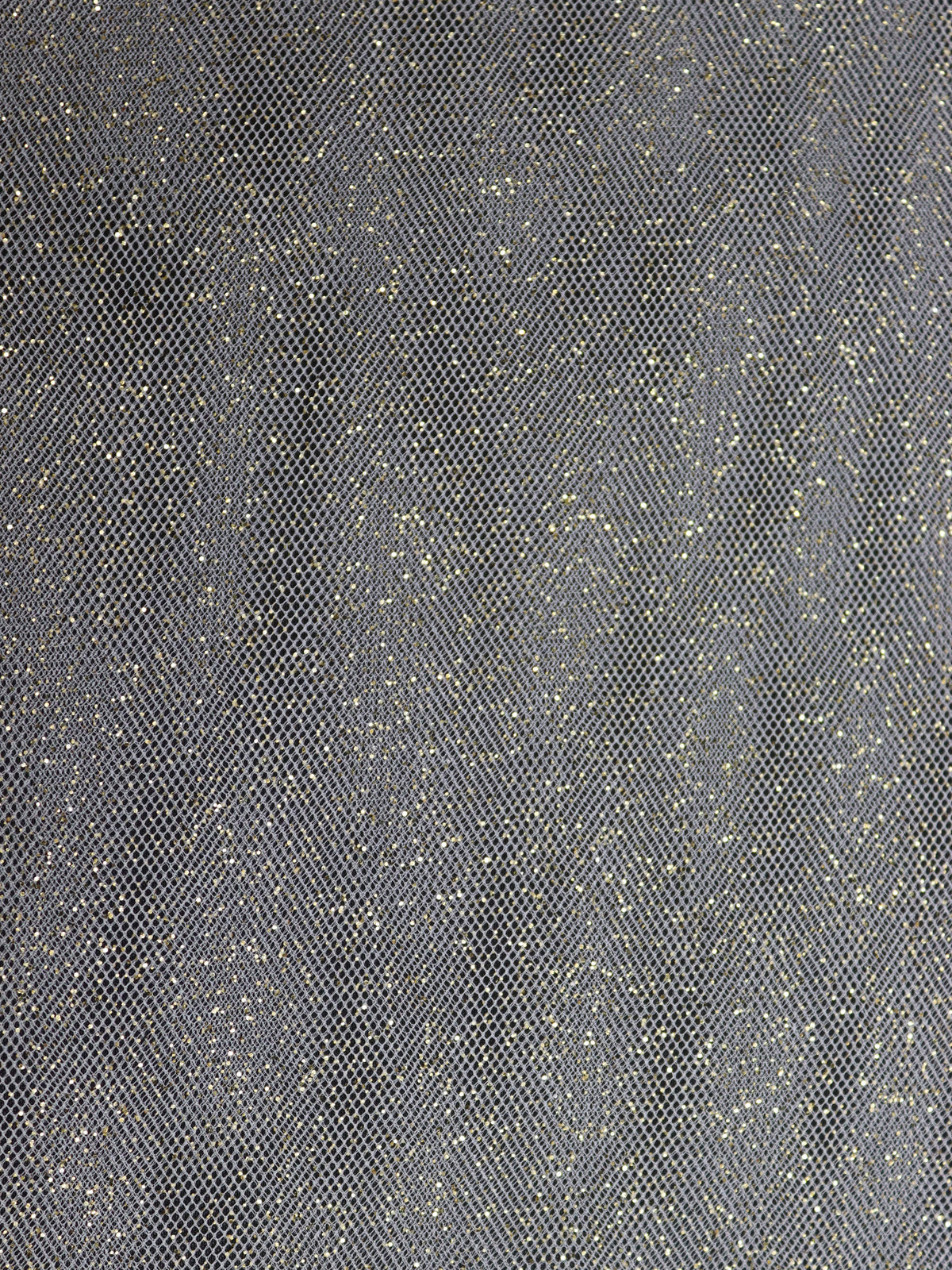 Tulle ivoire à paillettes dorées - P15