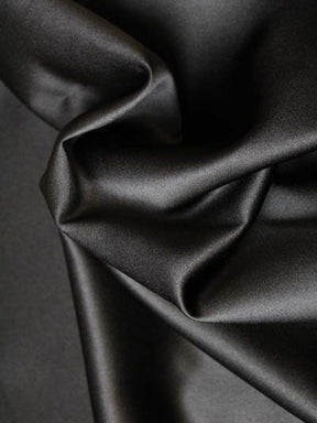 Black Polyester Duchess Satin - P42