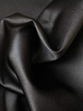 Black Polyester Duchess Satin - P42