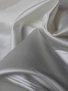 Pale Ivory Polyester Duchess Satin - P42