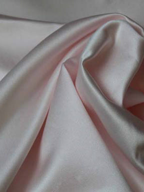 Satin duchesse en polyester rose pâle - P42