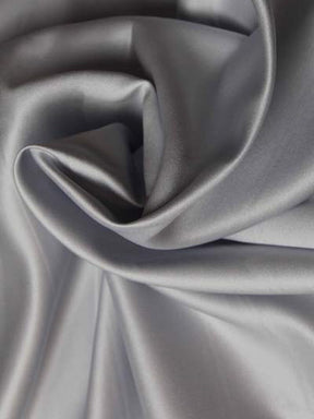 Satin duchesse en polyester argenté - P42