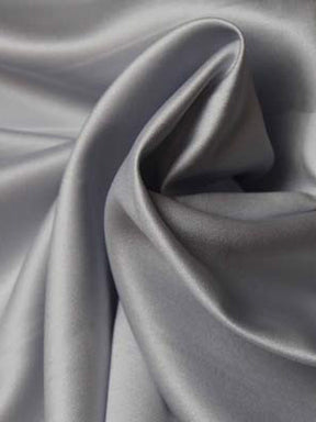 Satin duchesse en polyester argenté - P42