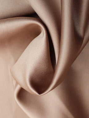 Taupe Polyester Duchess Satin - P42